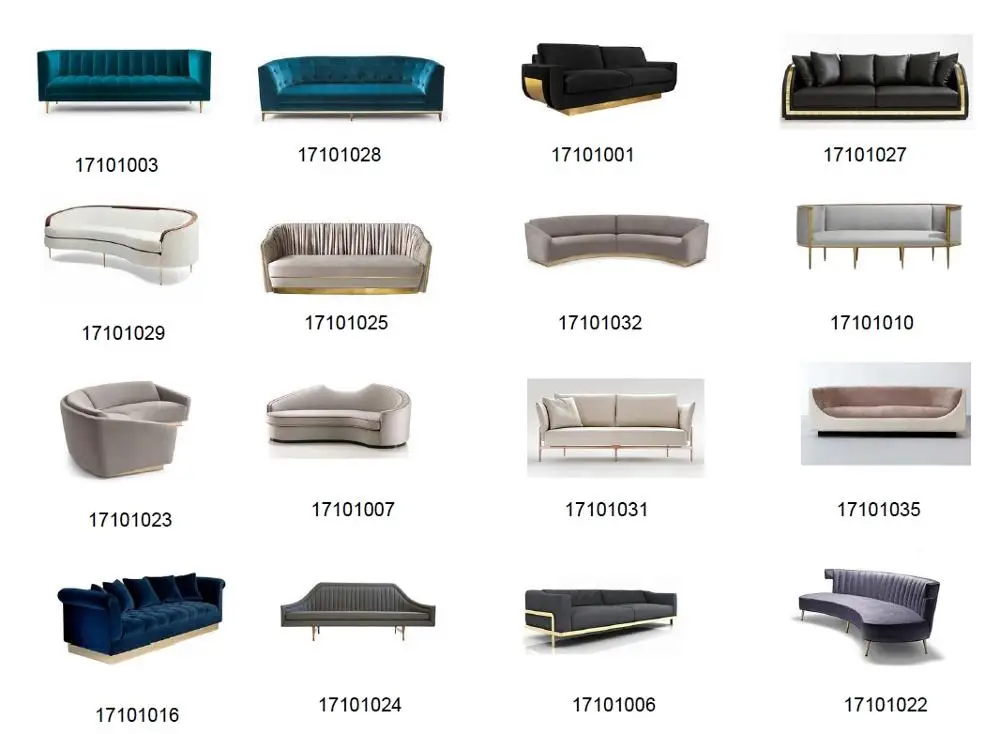 Latest Design European Modern Fabric I Shape Wooden Sectional Sofa,I