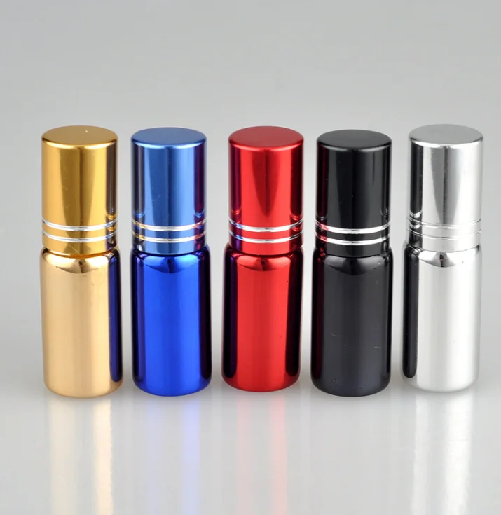 

Y345 new 5ml glass roll bottle essential oil bottle with roll-on ball Spray perfume glass bottles