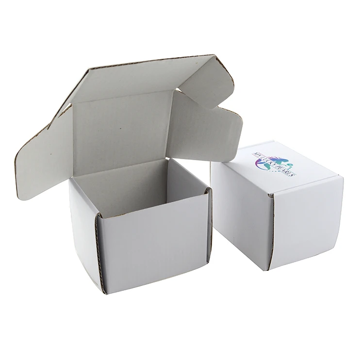 white corrugated cardboard boxes