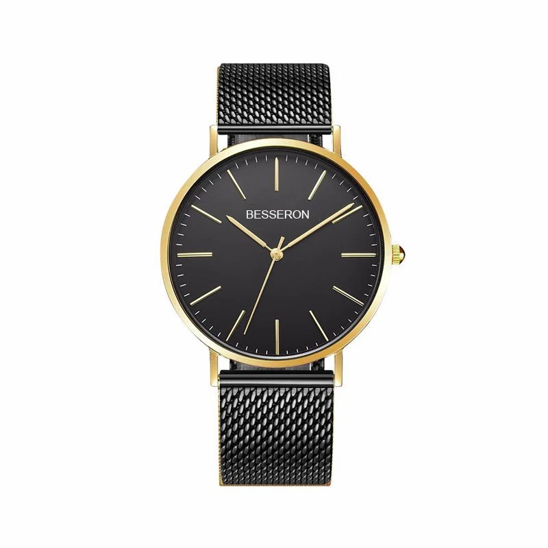 

Timepieces brand your own blue brand watches men mesh hand watches simple man watch