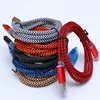 Wholesale nylon braid round wire usb data cable for samsung and android cell phone