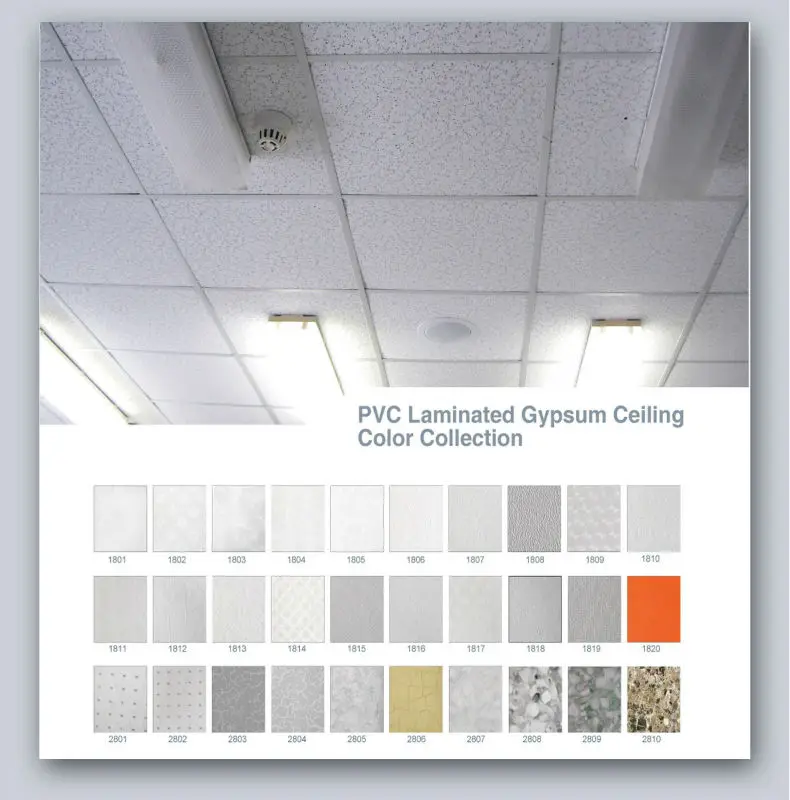 Gypsum Ceiling Tiles / Insulated Ceiling Tiles / Gypsum Suspended
