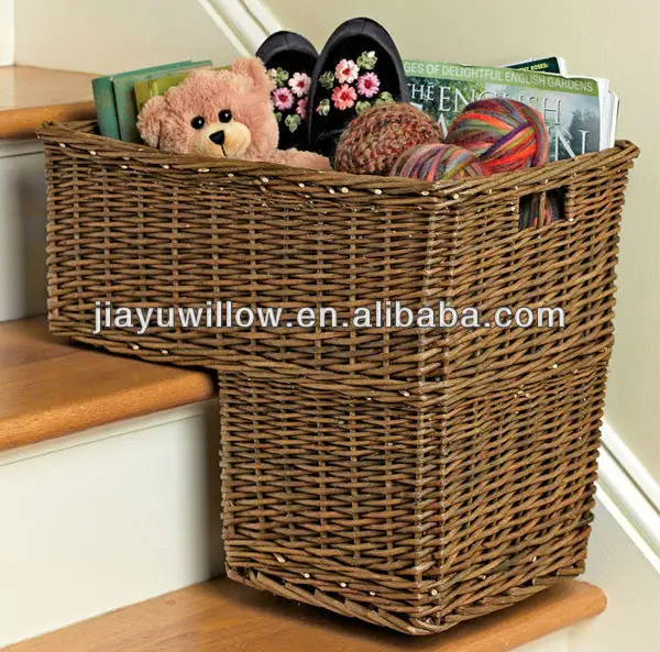 Natural Cheap Willow Stair Basket Buy Stair Basket,Willow Stair