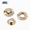 Custom Fashion Design Plating Light Gold Clothing Eyelet Metal Eyelet for Shoes