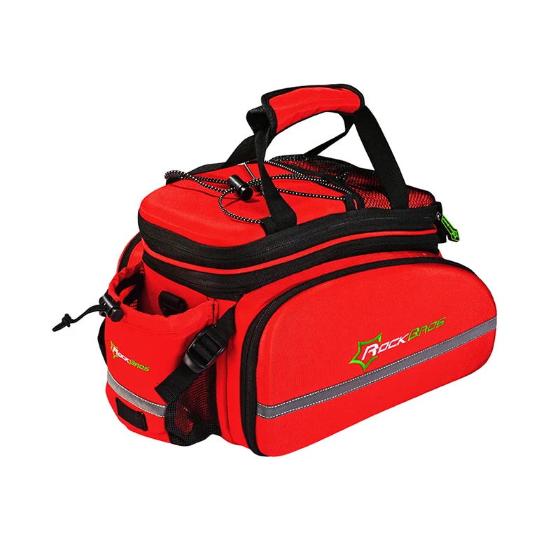 

Multifunctional Rear Rack Bag Bicycle Bike Trunk Bags Storage Bag Pannier Road Bicycle Bag, Green;blue;red