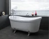 Hot selling cheap Chinese 1700*750*780mm Indoor Solid Surface oval Acrylic White Freestanding Bathroom Bathtub for adult