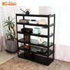 Powder coated light duty slotted steel storage racking angle iron rack