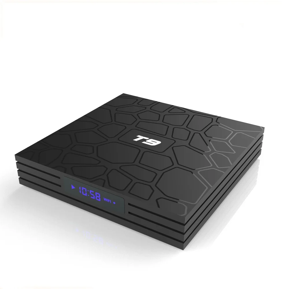 

2018 The Cheapest 4+64gb Android 8.1 Tv Box T9 Support Usb 3.0 Rk3328 T9 Smart Ott Tv Box With Led Dispayer