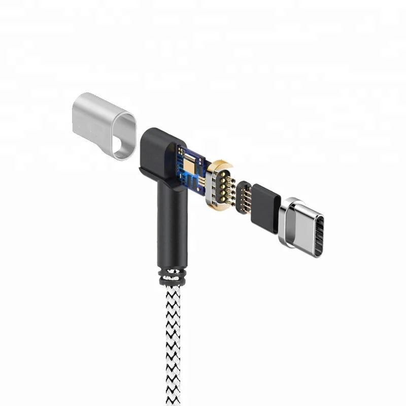 

USB-C to C Magnetic Charging Cable, Silver, gold, black