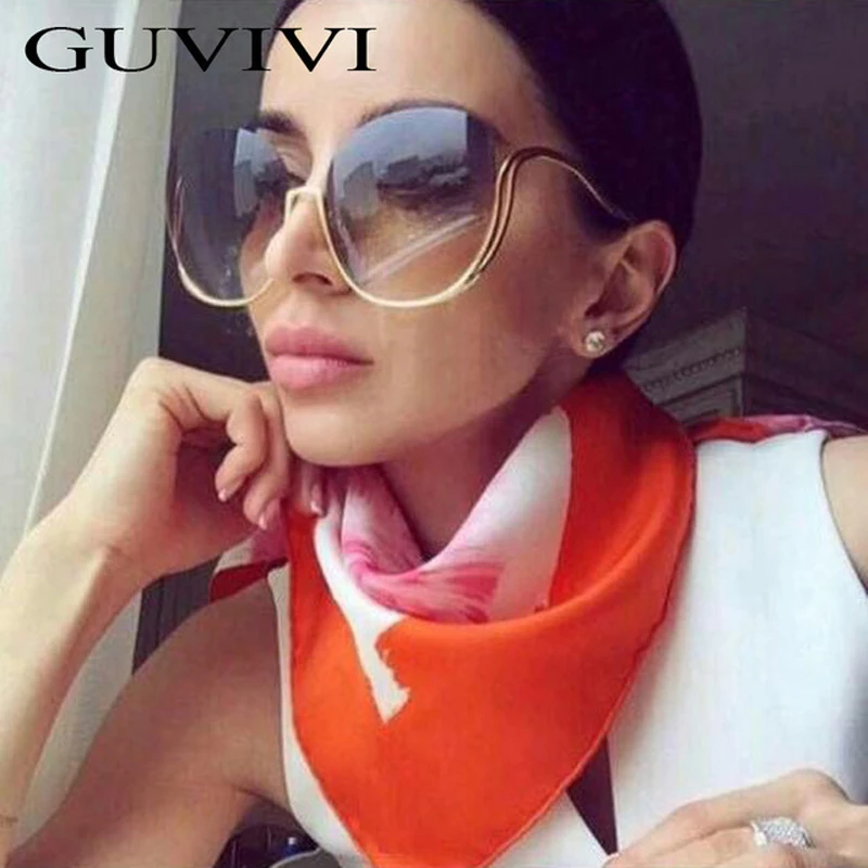 

2017 GUVIVI Square Shades eyewear sunglasses Italian design ce china rimless sunglasses factory sunglasses women, N/a