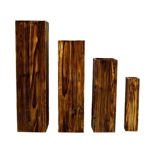 Image of Modern Best -selling Decorative Vase Antiseptic Fir Wood Flower Pots Small Size 7CM