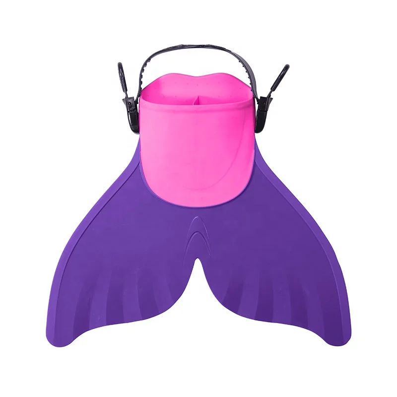 

Accept OEM custom kids swimming neoprene mermaid fin, Purple,blue