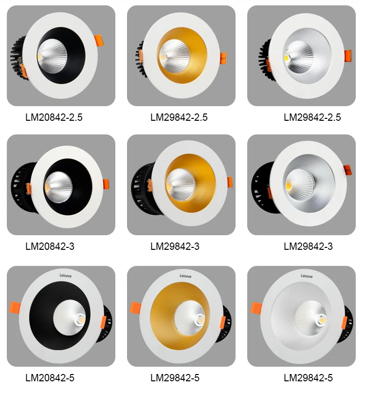 LED recessed 2.5 inch adjustable spot light