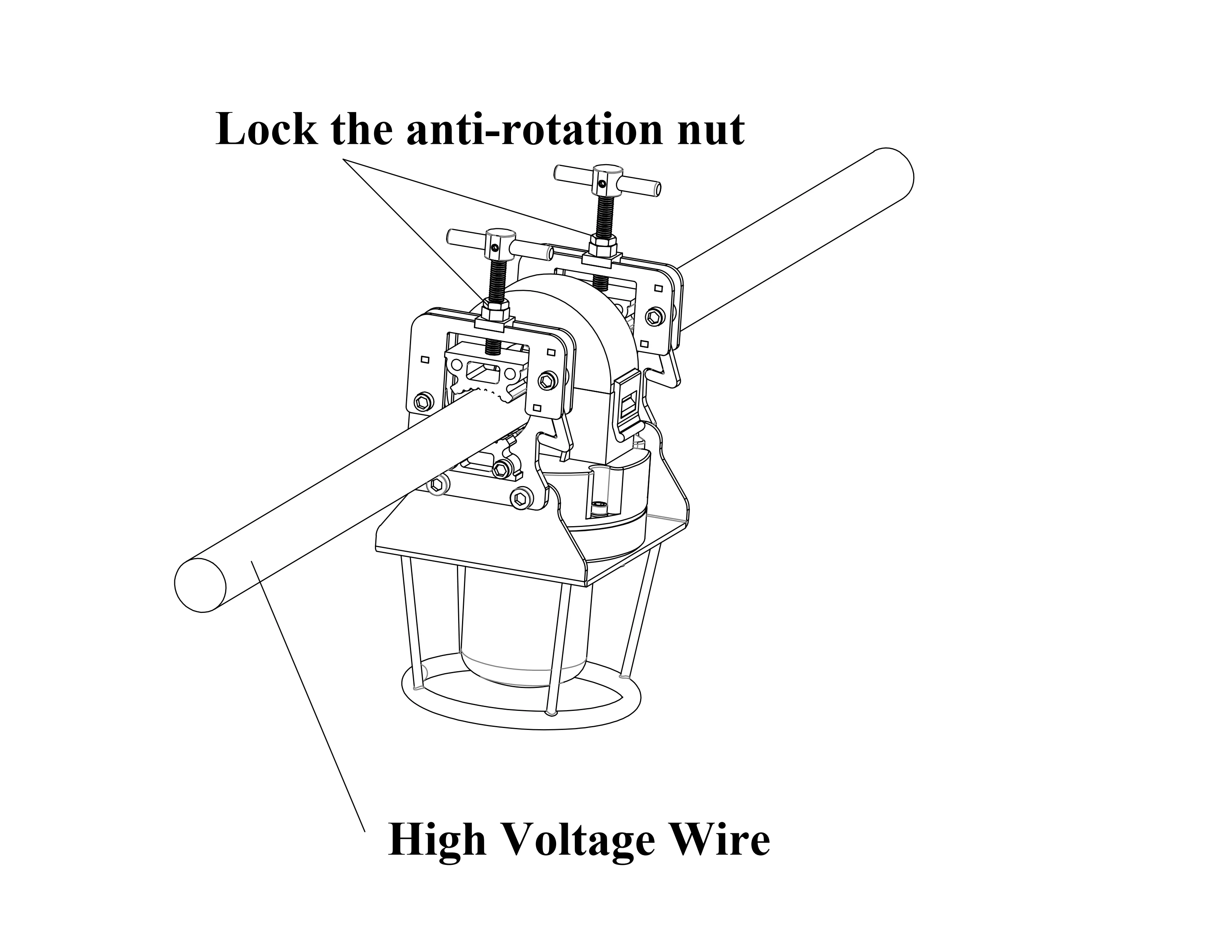 220KV 320KV 400KV HV transmission line 10cd 32cd Red Conductor Phase Marking Lights