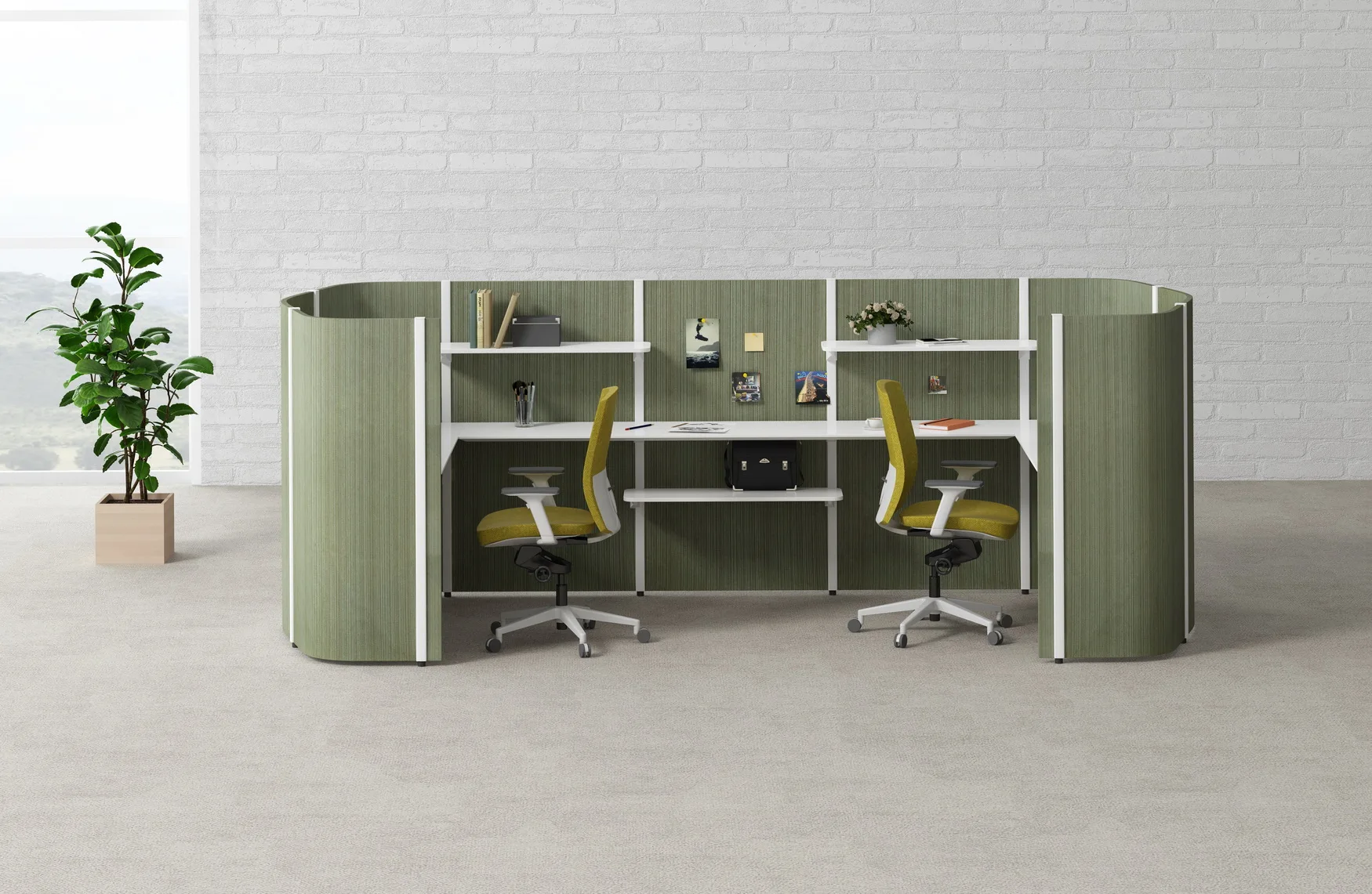 New Modern Design Sound Proof Manager Office Island Cubicle Workstation ...