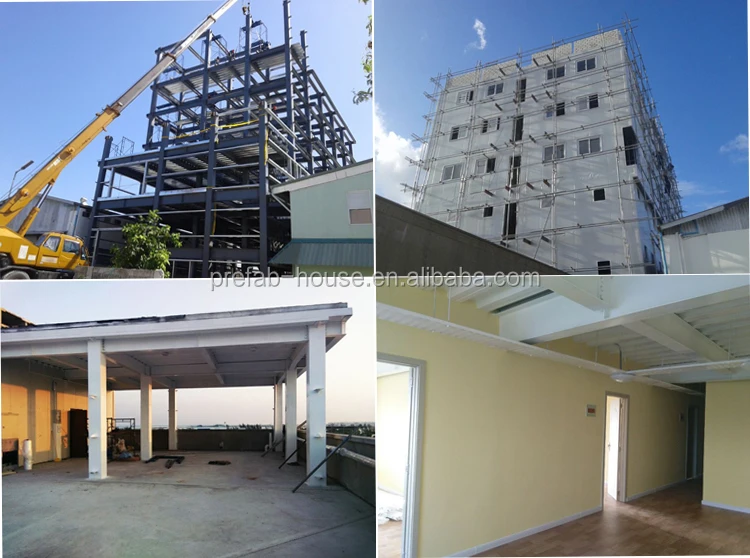 Large-span Prefabricated High Rise Building Steel Structure Fireproof Coating