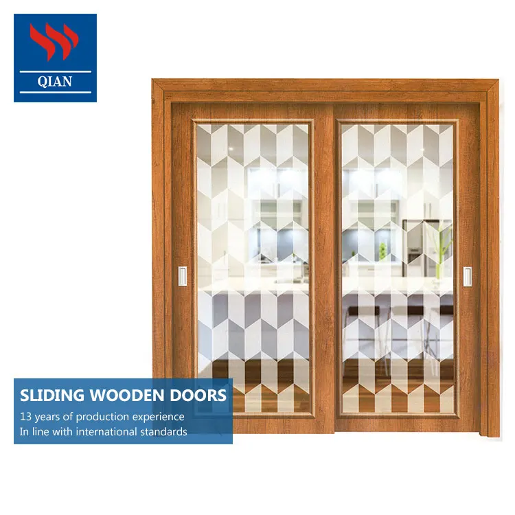 Interior Apartment Wooden Sliding Doors Exterior Solid Wood Sliding