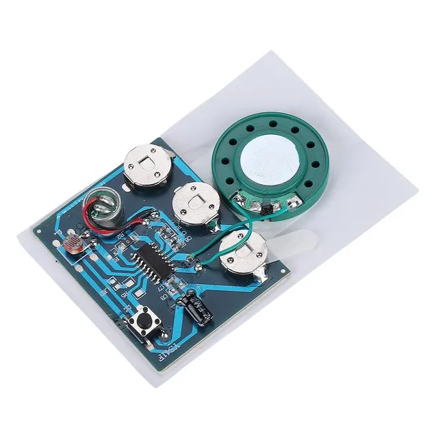 Fosa 4 Minutes DIY Greeting Card Chip Music Sound Voice Recording Module Device Chip Recordable Sound Chip For Christmas Cards, Holiday Creative Gift Boxes, Jewelry Boxes, Crafts, Children's Toys