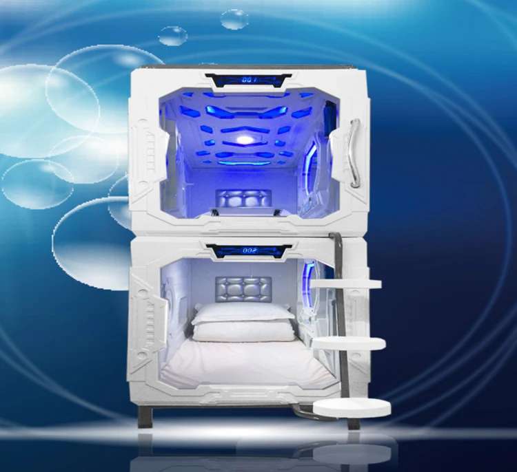 Japanese popular wholesale capsule pod capsule bed sleepbox hotel funiture resting ABS fireproof bed