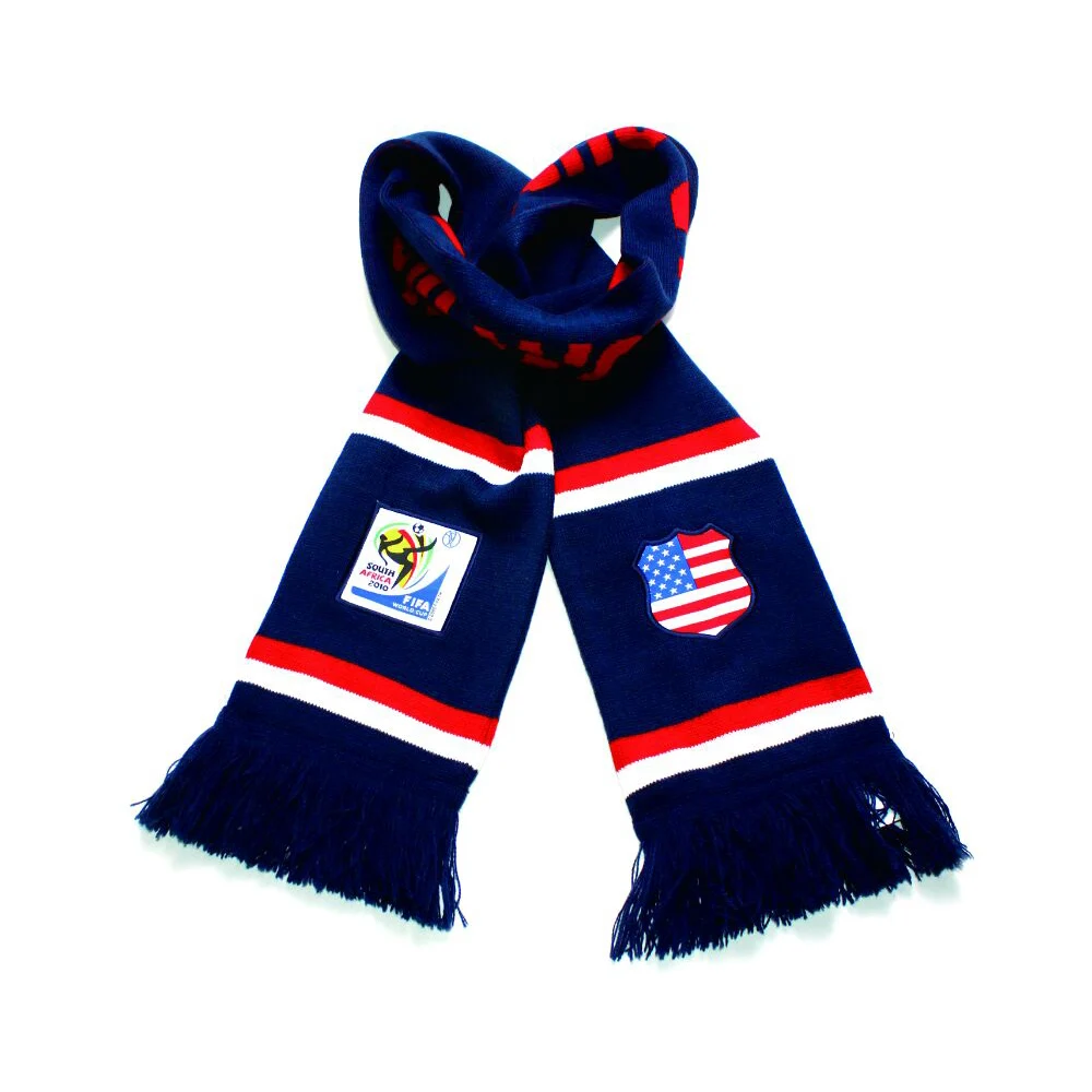 2018 Sports Fan Scarf New Cheap Football Acrylic Fan Jacquard Knit