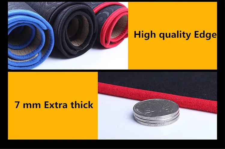 Polyester car dashboard PVC non anti slip mat for Porsche Cayenne 911 Panamera Macan