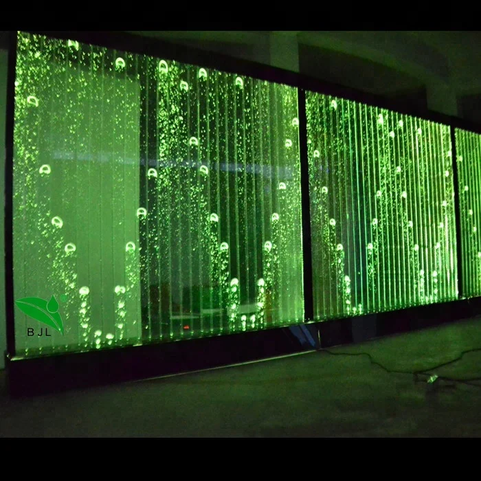 

LED Acrylic Waterfall Standing Wall Decoration Divider screen Programme Bubble Dancing Water Wall