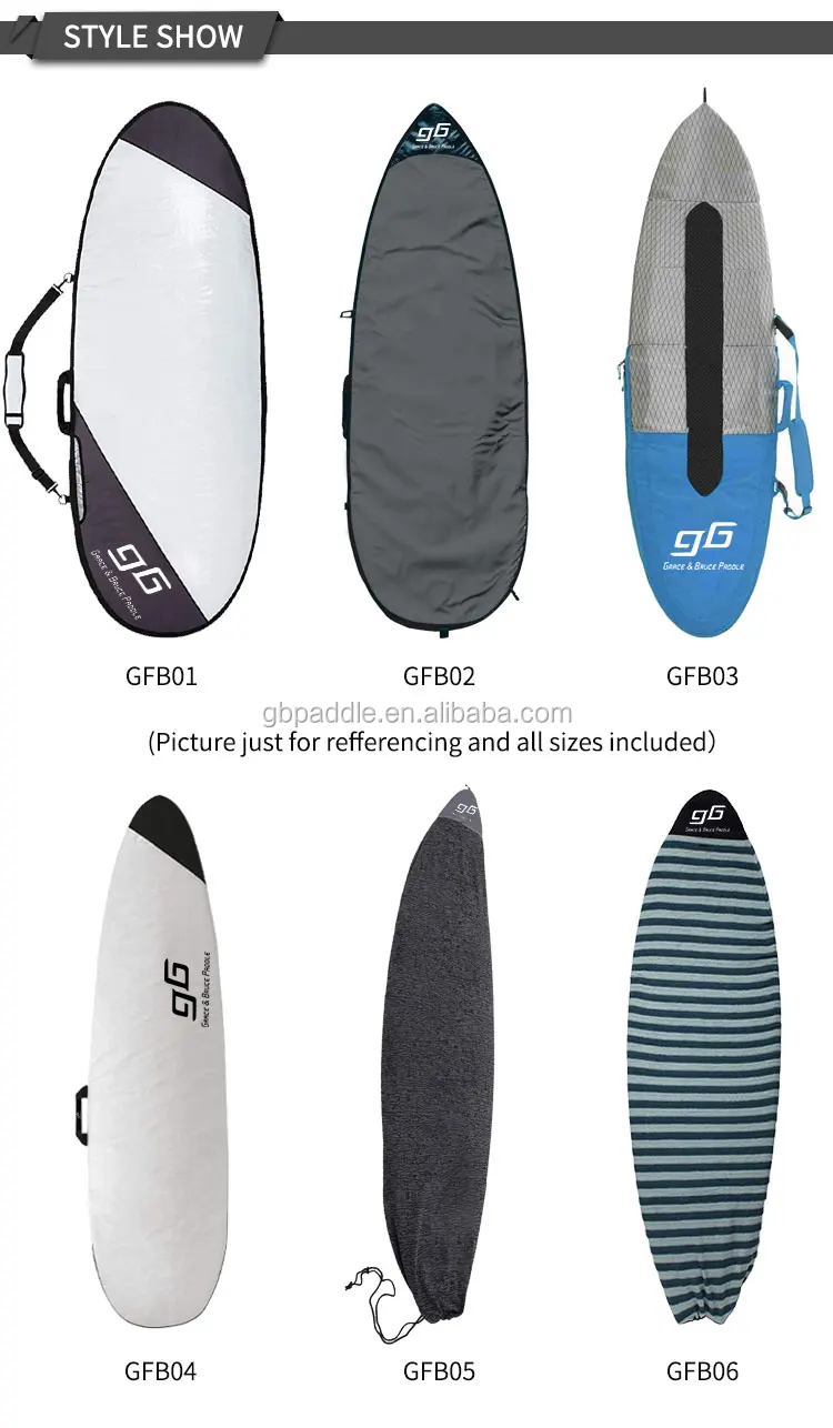 Hot Sale Adjustable Custom Bag Surfboard Bag Travel Sup Surf Bag With