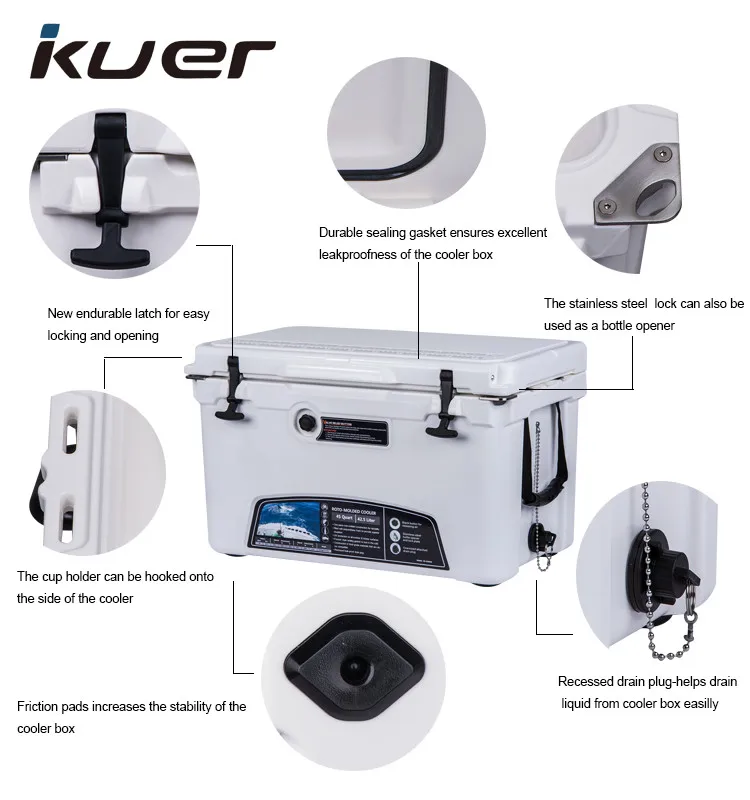 45qt Cool Box For Camping And Fishing,Ice Cooling Box From Kuer Coolers