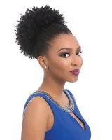 

Cheap fashion synthetic hair pieces natural color Afro kinky hair ponytail hair for black women