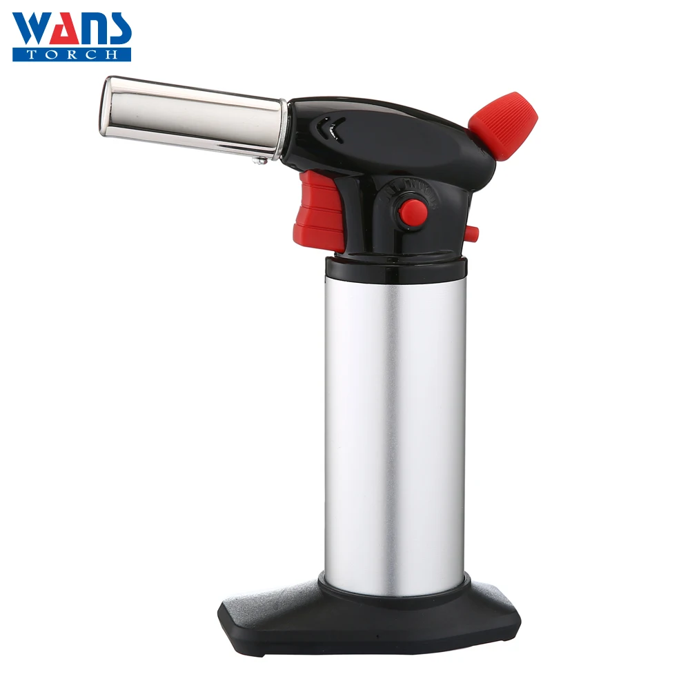 

Portable Bs-640 Micro Heating Culinary Butane Gas Jet Flame Kitchen Blow Torch Lighter, Silver;red;gold;white;black etc