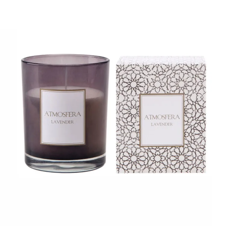 

Hot selling clear belly glass cube candle jar with wooden base