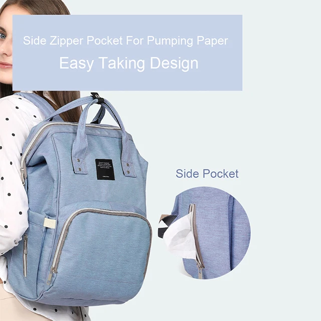 Wholesale customized waterproof mummy backpack baby diaper bag