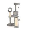 OEM Factory Grey Big Cat Tree House Kitty Tunnel Sisal Cat Pole