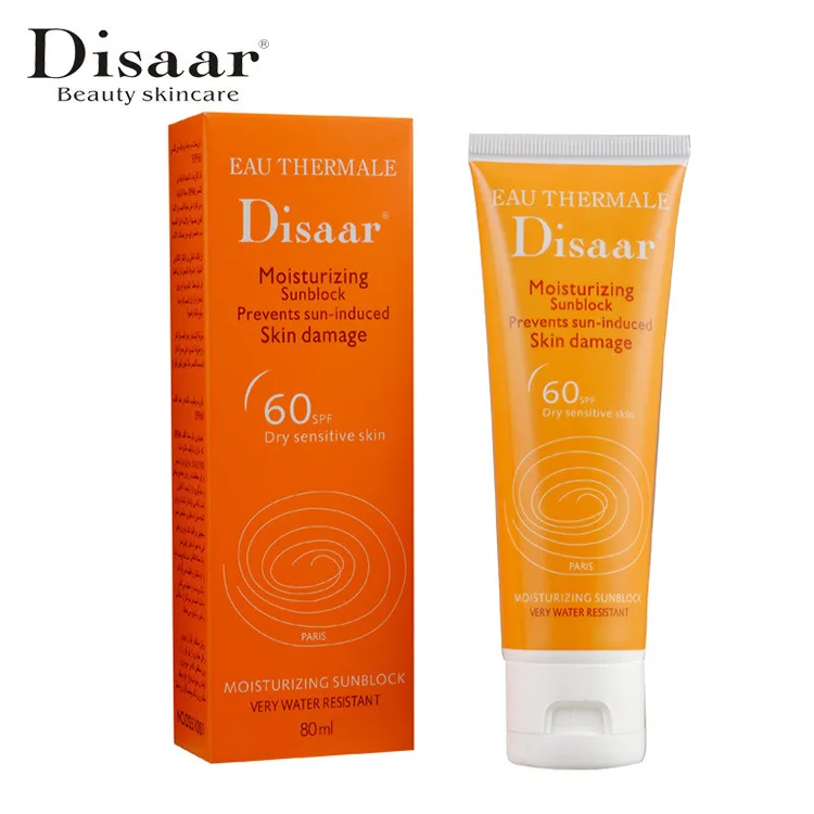 

Disaar Moisturizing Prevent Sun Damage SPF 60 Sunblock Sunscreen, Yellow