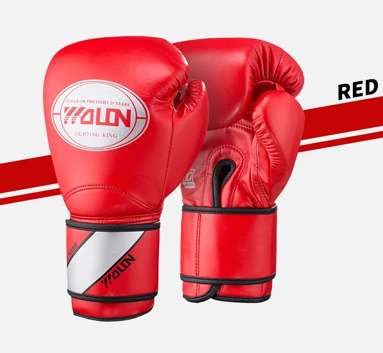 

high quality leather boxing gloves use for boxing and muay thai Custom Logo Skin Design Boxing Gloves, Black/blue/golden/red