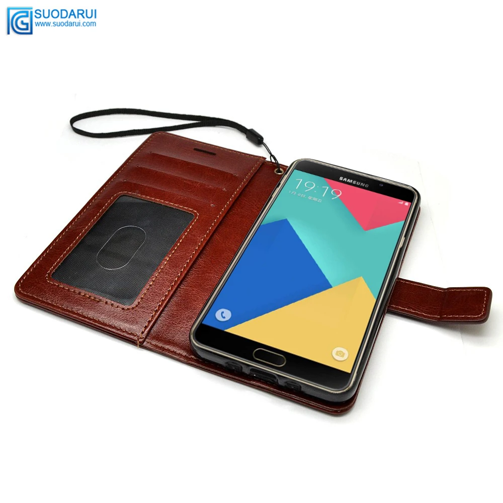 luxury Flip Book wallet Phone case for Samsung Galaxy A9 (2017) SM-A9200 leather pouch