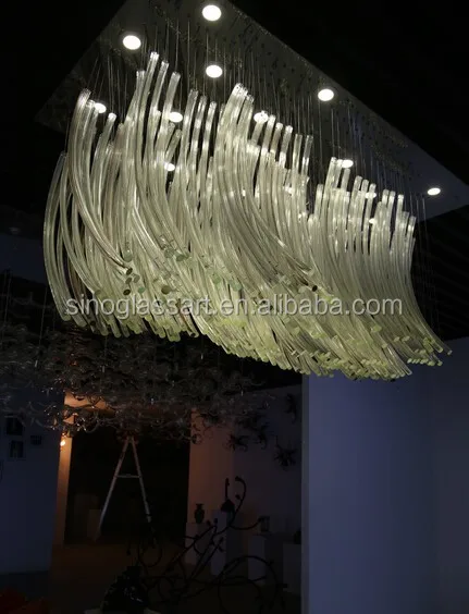 square murano glass chandeliers