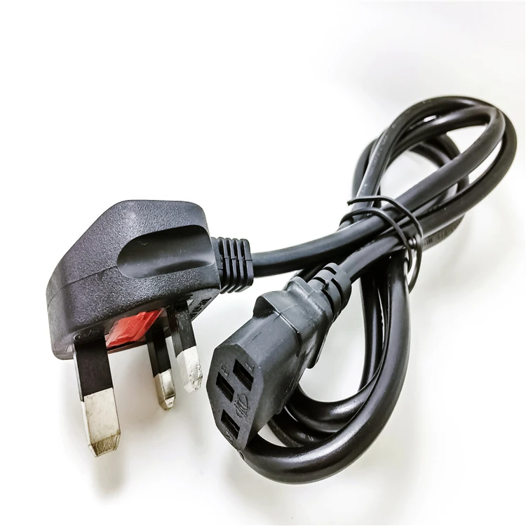 Hot Deal 1.5m Indoor Uk 3 Pin Plug Copper Uk Standard Extension Power Cord Uk To Iec C7 C13 C5