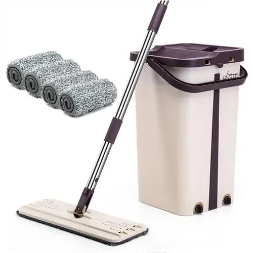 Lazy people do not wash the flat mop can lengthen the mop