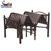 Cheap price 3 folder metal single folding bed