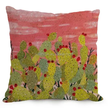 Wholesale Printed Cactus Pillow Case Decorative Pillows Cushion