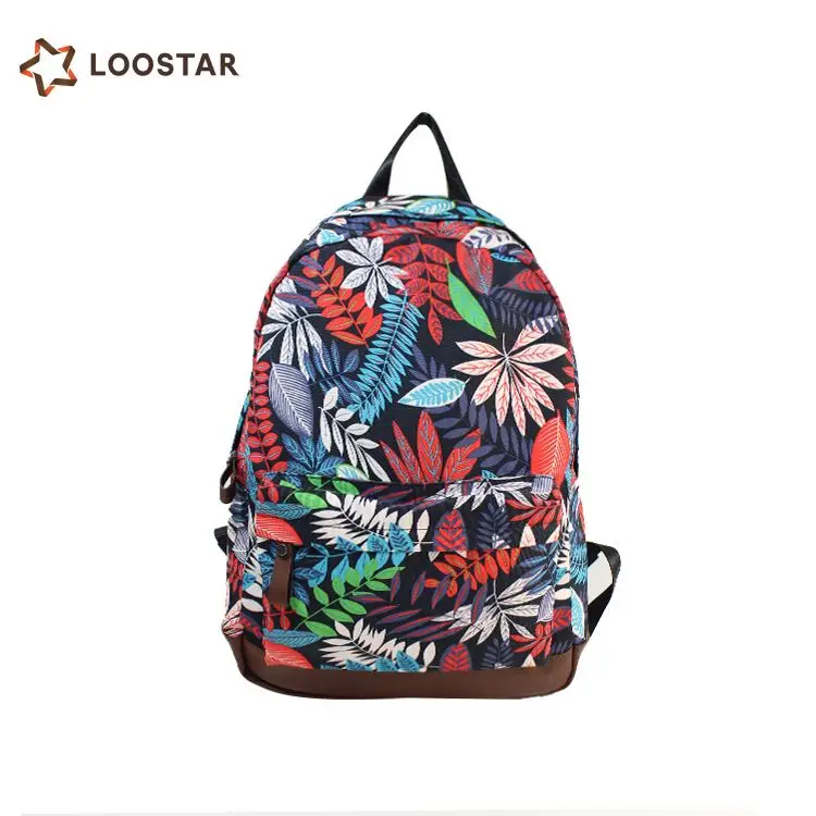 Latest Canvas Backpack Custom Printing Fasion Bag Daily Wholesale