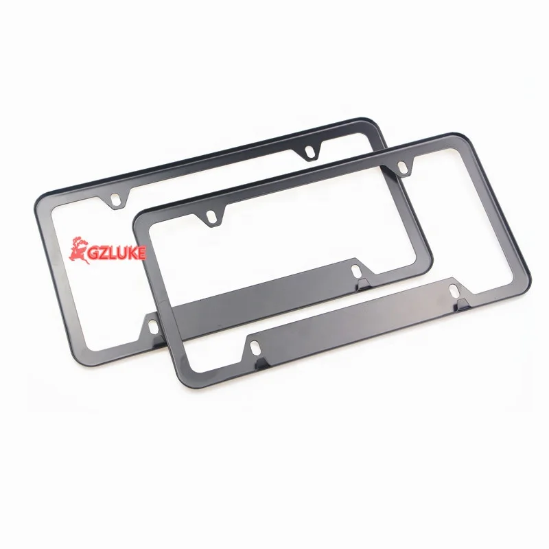 Metal Aluminum Frames 4 Holes Car License Plate Frame For Usa Canada