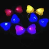 Hair accessories projection led bow headband for children birthday party gift rainbow glitter bow hairband hair hoop