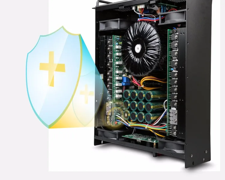 Professional Class D 1u Td Power Amplifier 1200w 8ohm 2channel Digital