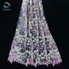 Embroidery english market lace free lace samples colorful embroidered technics embroidery mesh embroidery tulle fabric for sale