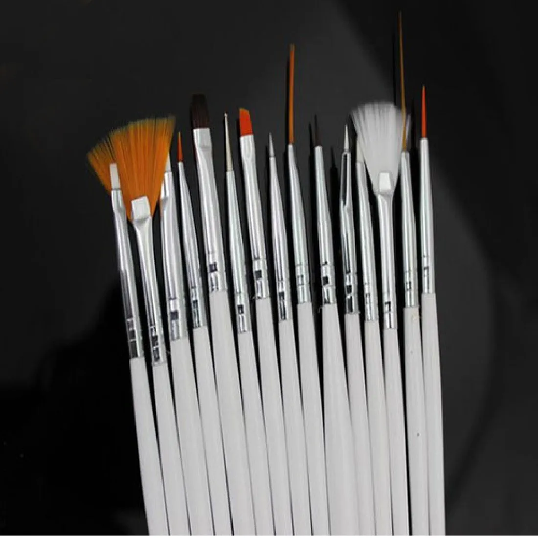 2016 high quality 15Pcs Nail Art Design Acrylic Dot Painting Tool Pen Polish Brush Set hot
