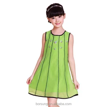 Top Fashion Brand Designer Stripes Baby Girl Summer Dress Beautiful Girls Smocked Dresses Size