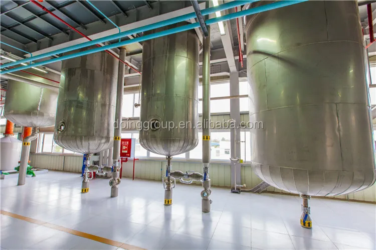 1020tpd Medium Scale Sunflower Oil Refinery Plant And Dewaxing Plant