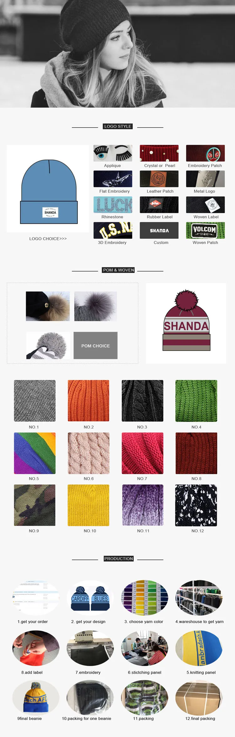 wholesale custom knitted beanie cap and hat.jpg
